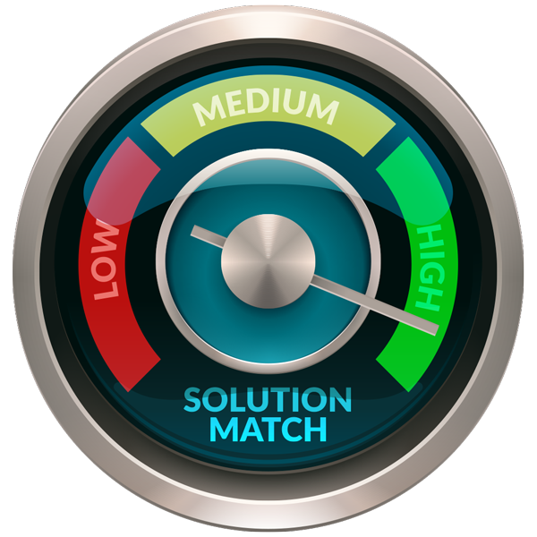 eCombine Solution Match gauge